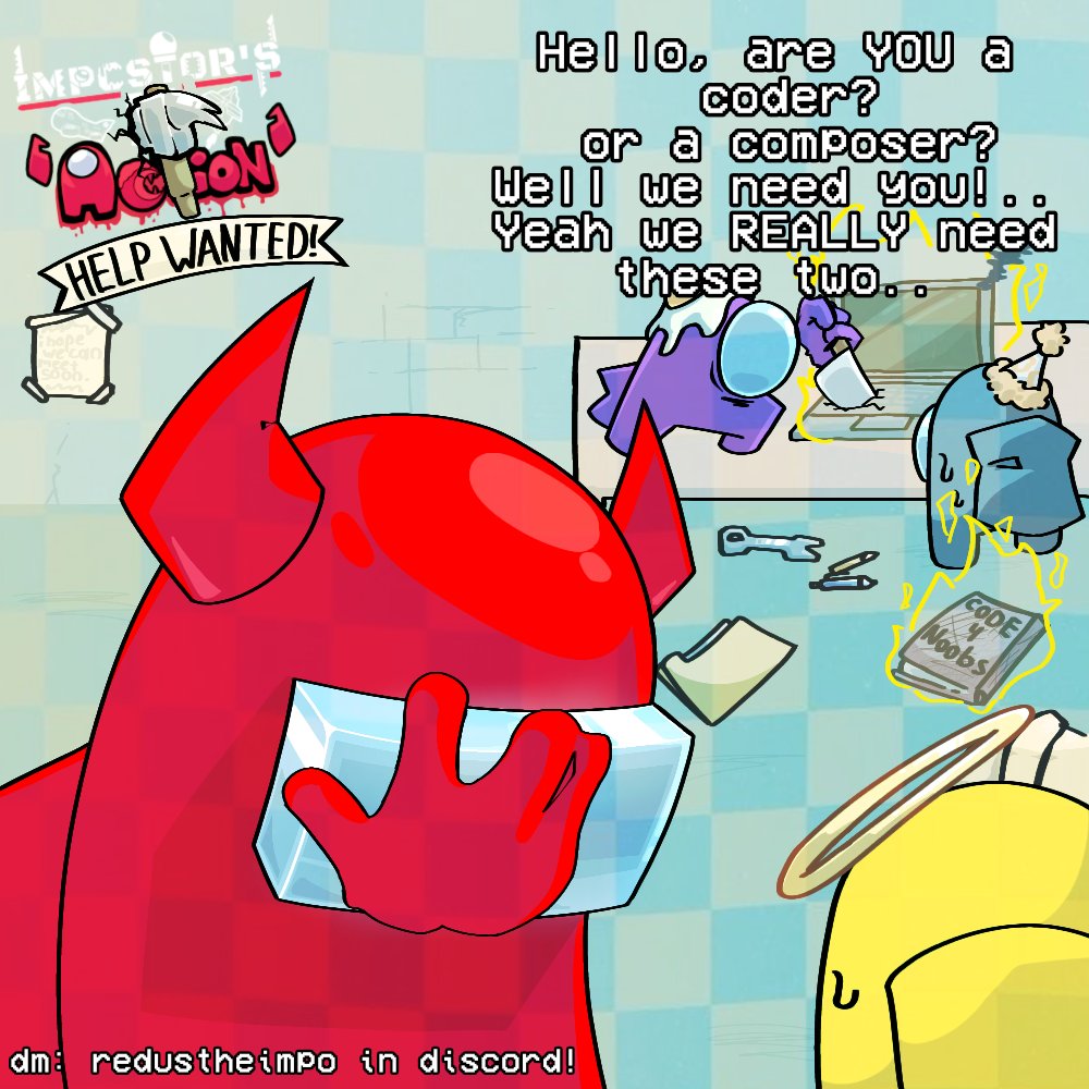 sharing this cuz we REALLY need more devs okay
#fnf #vsimpostor #fridaynightfunkin #amongus 
<a href="/Impostor_News/">Impostor News!</a> <a href="/News_Vented/">News Vented</a>