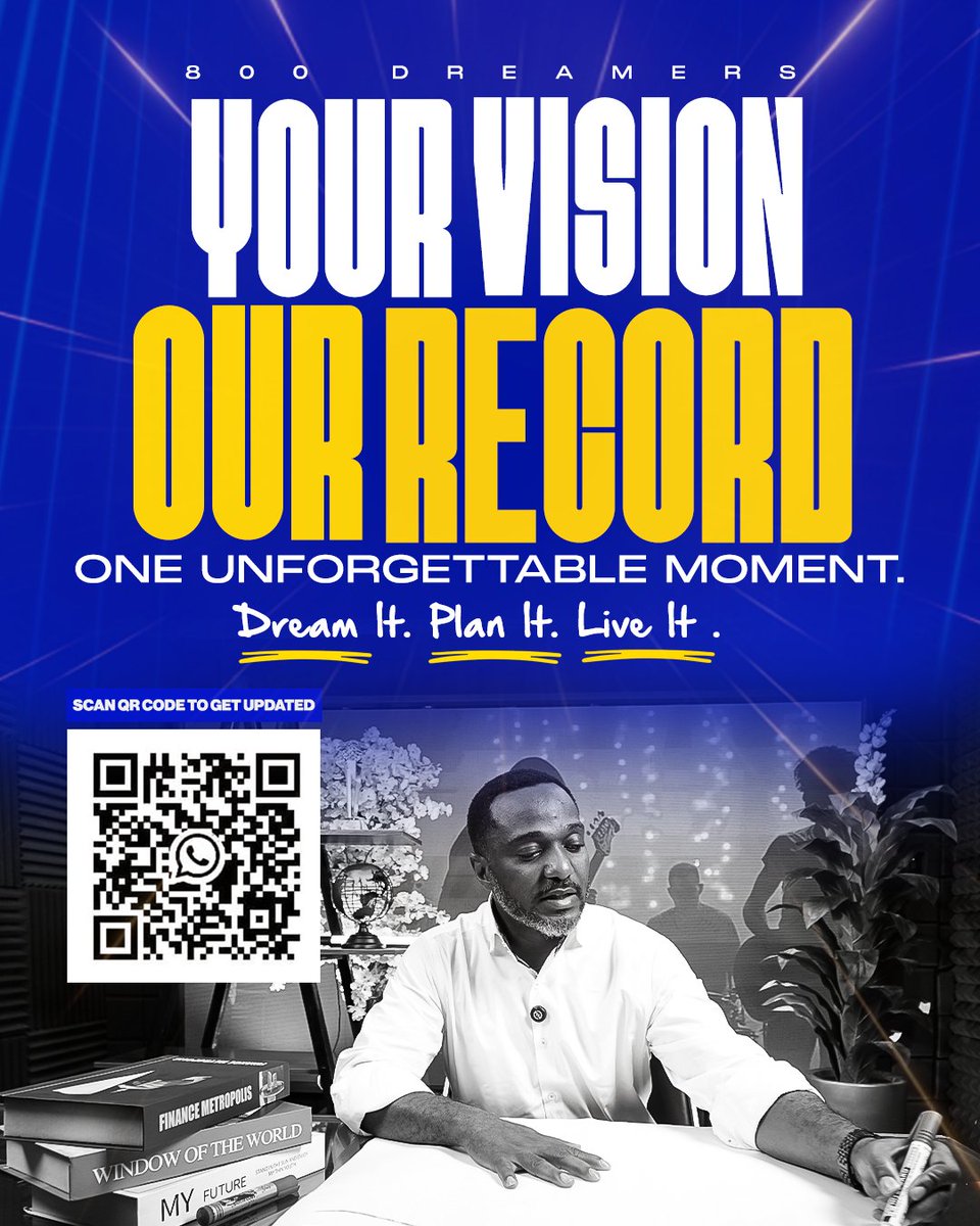 LET'S MAKE HISTORY TOGETHER.  CHECK LINK FOR MORE DETAILS 
visionboardworldrecord.com