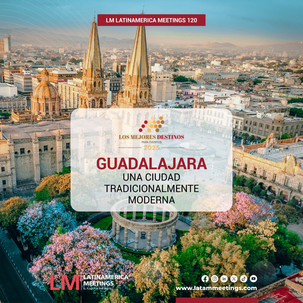 meetlam_'s tweet photo. ✨ GUADALAJARA: UNA CIUDAD TRADICIONALMENTE MODERNA ✨

En nuestra edición 120 de LM Latinamerica Meetings, exploramos por qué Guadalajara ha sido reconocida como uno de Los Mejores Destinos para Eventos 2025.

#LMelPuntodeEncuentro #Guadalajara2025 #DestinosLM #LM120 https://t.co/nEbvPQjwnj