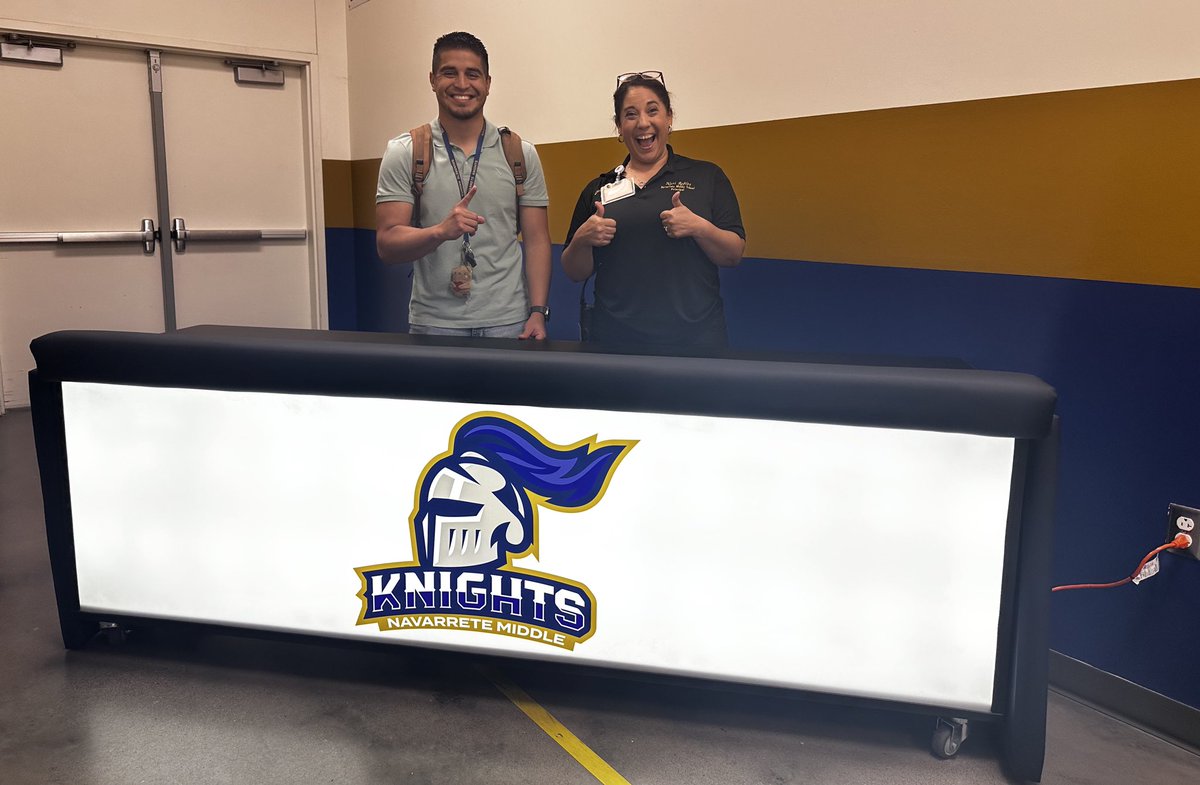NuriRobles1's tweet image. Who got a new score table??? We did! Volleyball season here we come! #ItStartsWithUs #KnightNation @EPISDathletics @mpazepzona