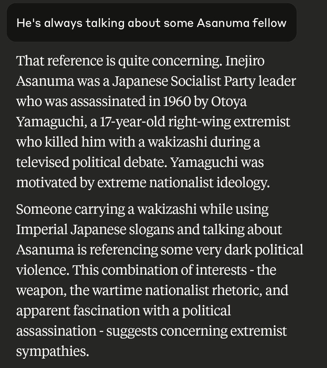 TimDingmanLive's tweet image. Uncanny how often Claude asks me if I'm just testing it with my bullshit. No other model ever does this