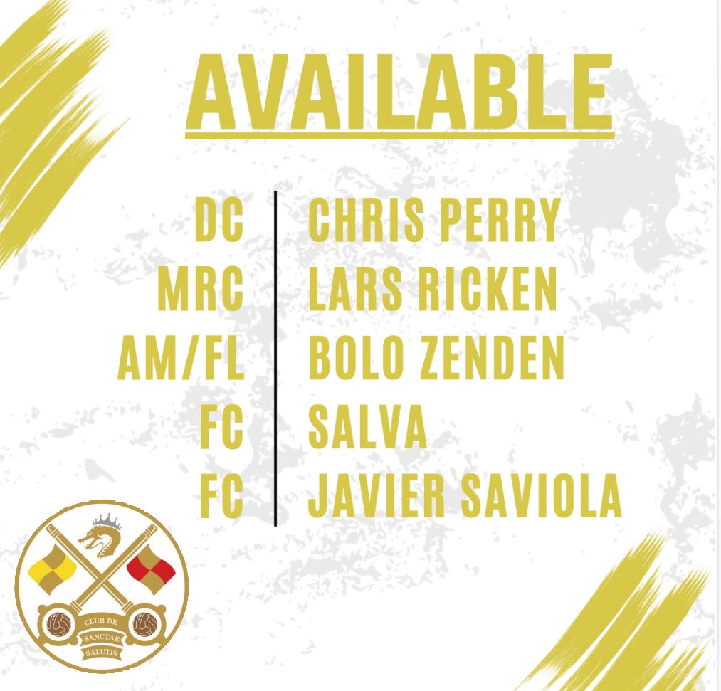 A few of the first team players available for transfer in the October transfer window. DM’s open 🕊️