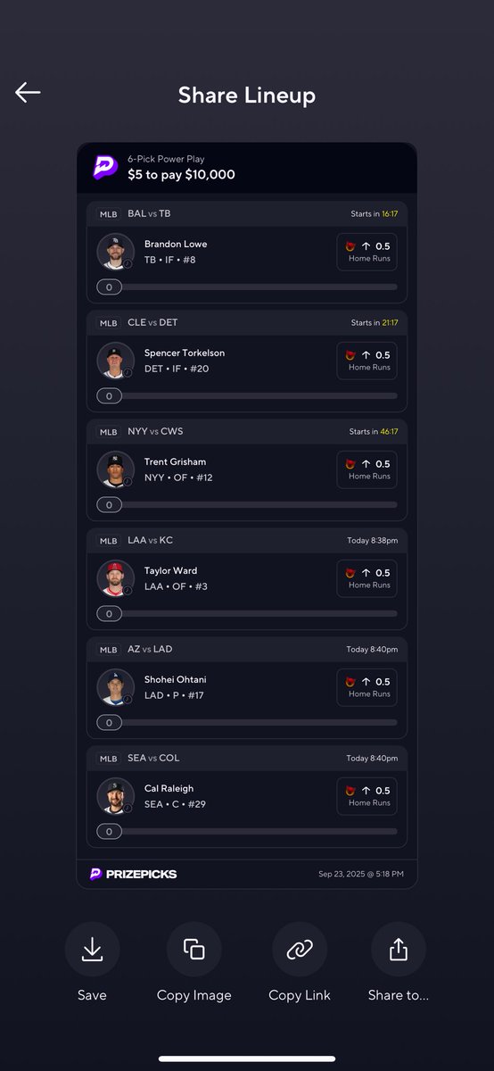 2000x home run demon slip 😈 #GamblingX #prizepicks #mlb