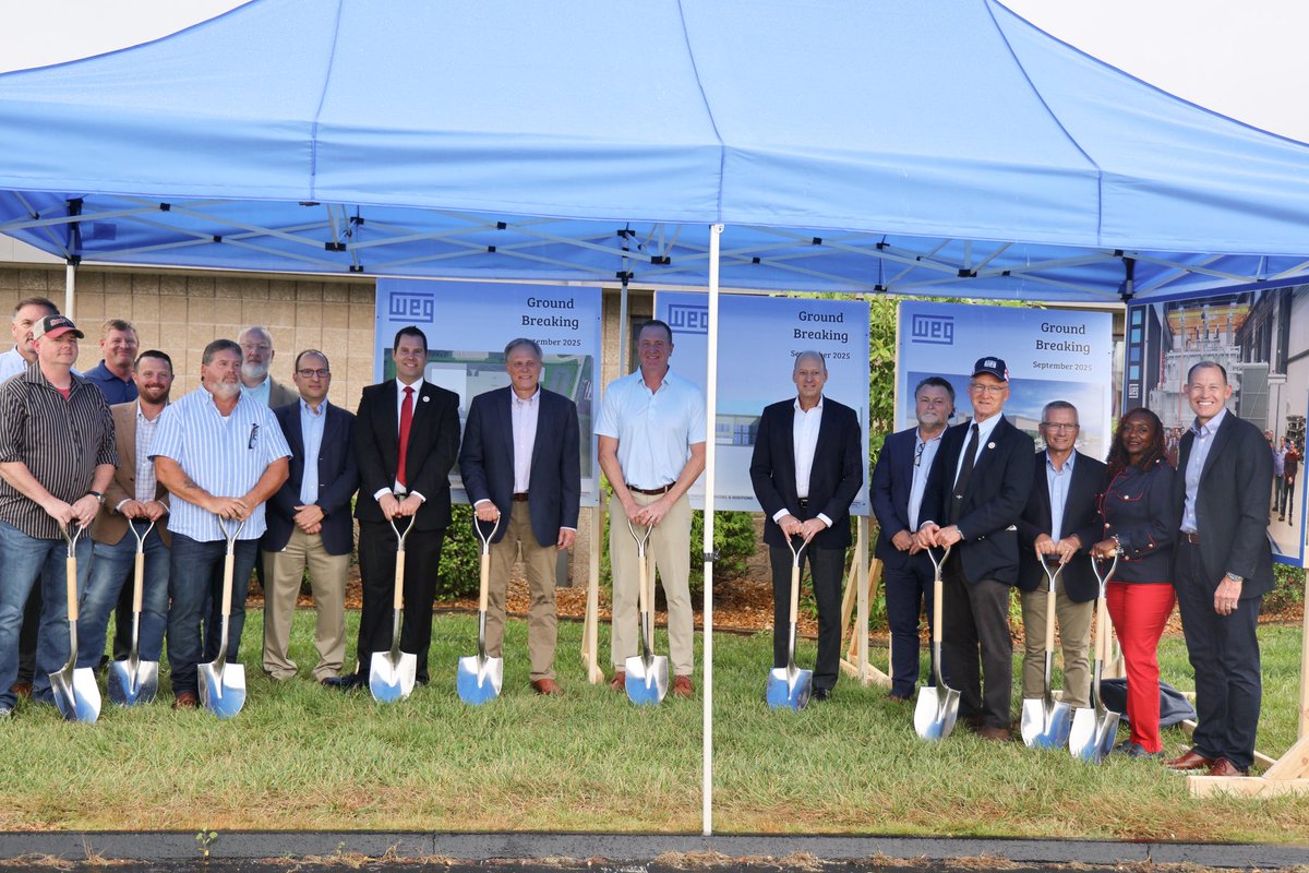 SenEricSchmitt's tweet image. I was honored to attend the groundbreaking of WEG’s newest facility in Washington, MO. 

This $77 million investment in our community is just the start of bringing manufacturing back to the Show Me State.