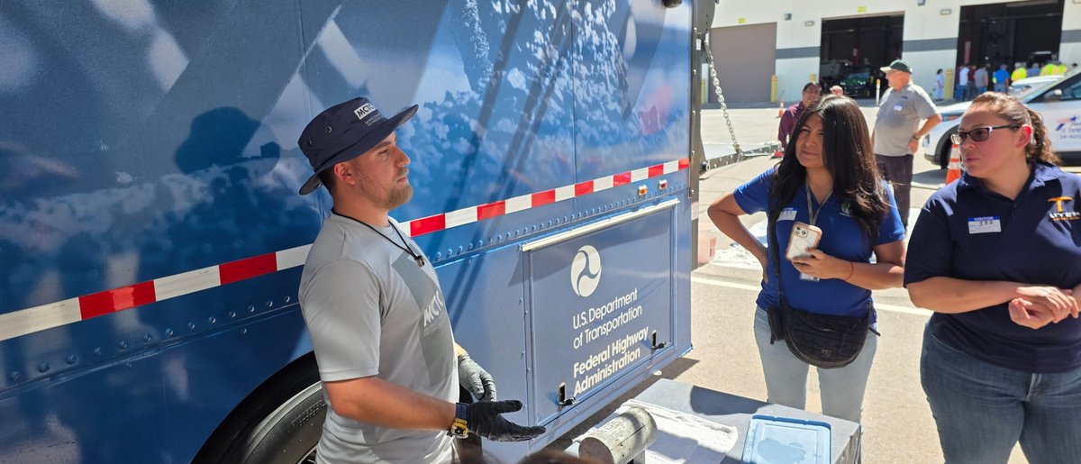 usibwc's tweet image. The #USIBWC recently joined the @USDOTFHWA (Federal Highway Administration) Mobile Concrete Technology Center at @txdotelp to explore the latest in concrete innovation.

Why does this matter? The strength and durability of concrete directly impact the safety and reliability of…