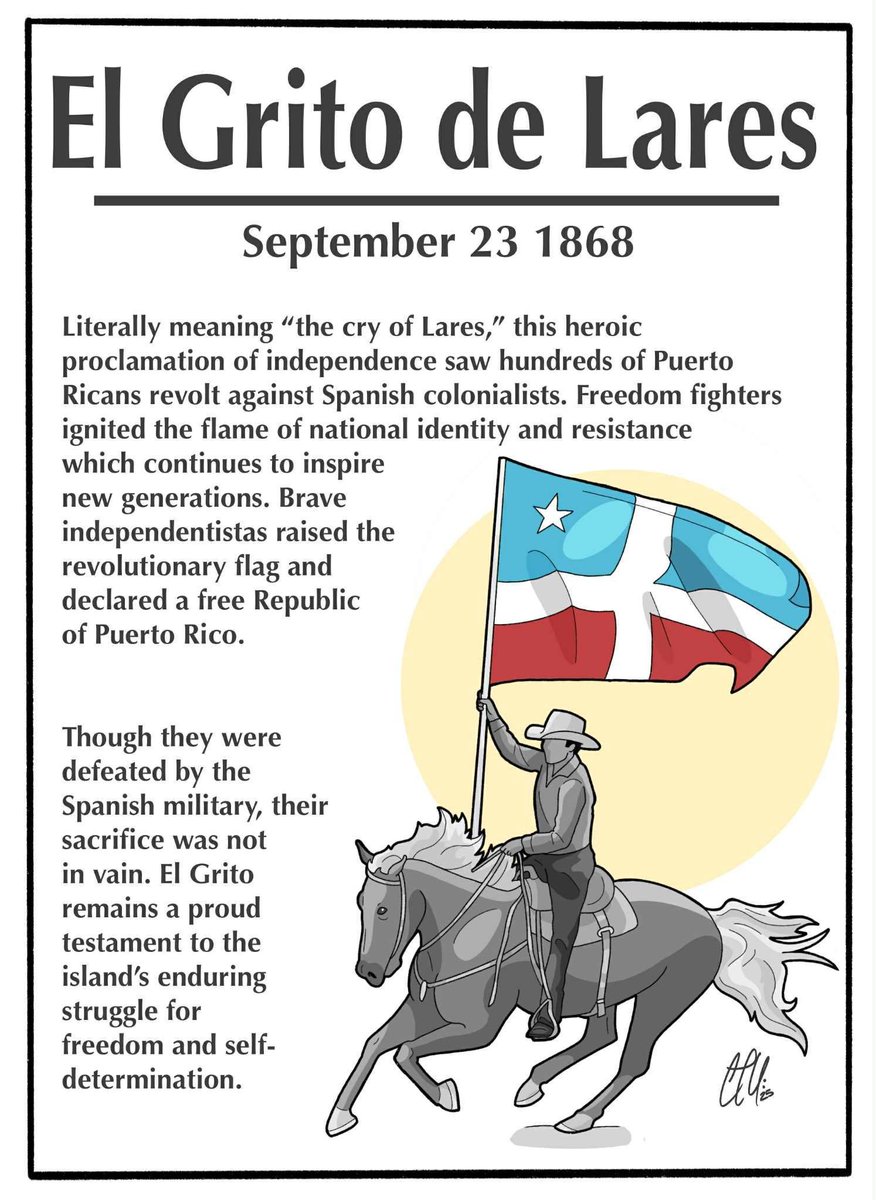 Today we join Puerto Ricans everywhere in honoring the heroes of El Grito de Lares.

More than 150 years after their revolt for independence against Spain, their courage continues to inspire our struggle for sovereignty and freedom from U.S. colonialism!