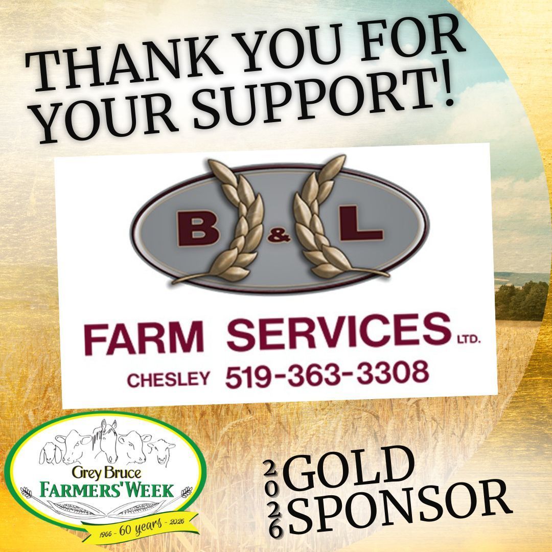 B&amp;L Farm Services is a strong supporter of the local ag community. We're so grateful to have them behind us throughout the week! Catch them in the tradeshow and take in their sponsored keynote presentations on Beef, Dairy and Goat days! #FarmON #Farm365