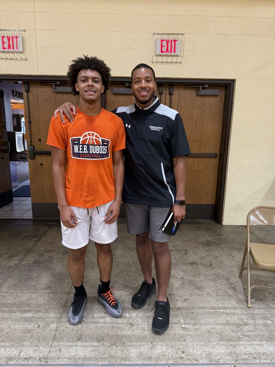 Thank you to Coach <a href="/isaiahtisdale15/">Isaiah15</a> of Indiana State University for coming to conditioning and open gym today at <a href="/WEBDubBall/">W.E.B Dubois Academy Basketball</a>.