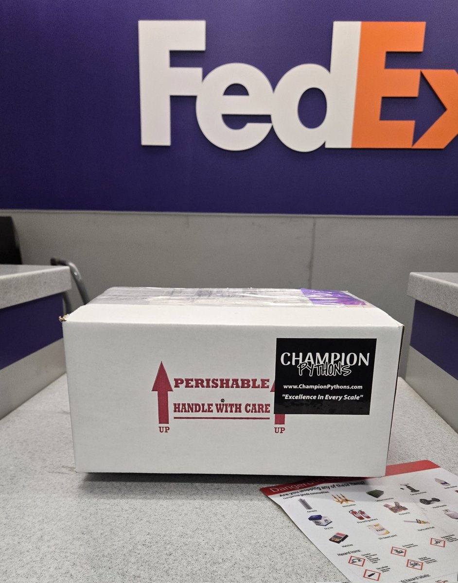 Another beautiful python is on the move to her new home. Thank you to all of our customers for trusting and supporting us. <a href="/champpythons/">Champion Pythons</a>

championpythons.com