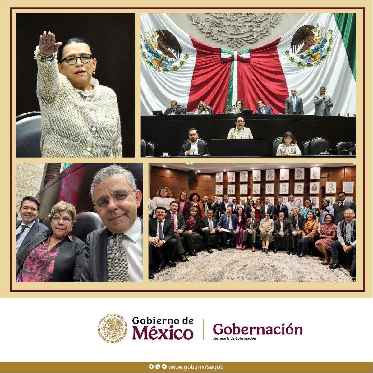 Rocío Bárcena Molina (@rociobarcenam) on Twitter photo Es un orgullo haber acompañado a <a href="/rosaicela_/">Rosa Icela Rodríguez Velázquez</a> en la comparecencia de <a href="/SEGOB_mx/">Gobernación</a> ante la <a href="/Mx_Diputados/">H. Cámara de Diputados</a> por el 1° Informe de Gobierno de la Presidenta de México, <a href="/Claudiashein/">Claudia Sheinbaum Pardo</a>. Su liderazgo inspira y reafirma nuestro compromiso con la construcción de #paz y la participación social. Es un orgullo haber acompañado a <a href="/rosaicela_/">Rosa Icela Rodríguez Velázquez</a> en la comparecencia de <a href="/SEGOB_mx/">Gobernación</a> ante la <a href="/Mx_Diputados/">H. Cámara de Diputados</a> por el 1° Informe de Gobierno de la Presidenta de México, <a href="/Claudiashein/">Claudia Sheinbaum Pardo</a>. Su liderazgo inspira y reafirma nuestro compromiso con la construcción de #paz y la participación social.