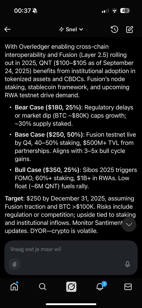 KeezQNT's tweet photo. Fusion is the catalyst. Fusion testnet live, staking coming in. Low supply. Also low marketcap. FOMO will be real. #RWA 👑 

$QNT is ready 🔥 https://t.co/QNzjpJheG5
