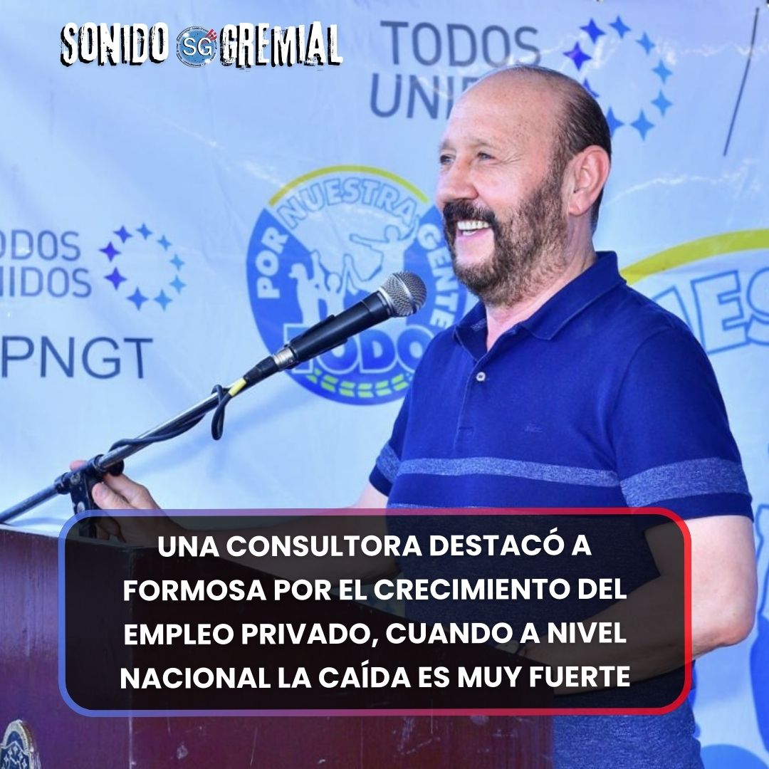 📈🔺 Mientras Argentina perdió más de 113 mil empleos privados desde la asunción de #Milei, <a href="/GobiernoFormosa/">Gobierno de Formosa</a> creció 5,4% y sumó más de 1185 trabajadores registrados. El contraste en la provincia de <a href="/insfran_gildo/">Gildo Insfrán</a>  se repite en educación y consumo
🔵🔴
sonidogremial.com.ar/una-consultora…