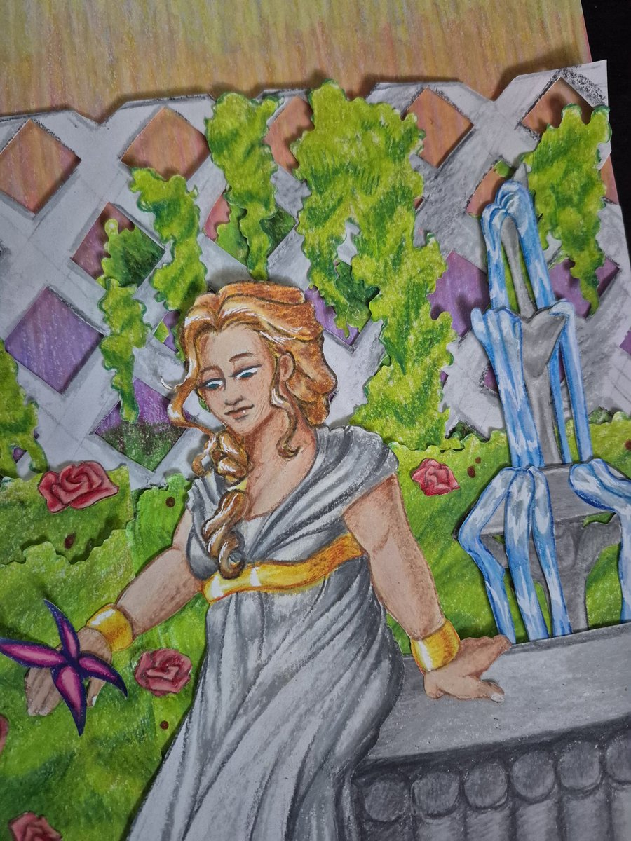 bytesized111's tweet image. B day present for my momma &amp;lt;3
Been a hot minute since ive done a full piece traditionally, v fun, v happy with how it came out