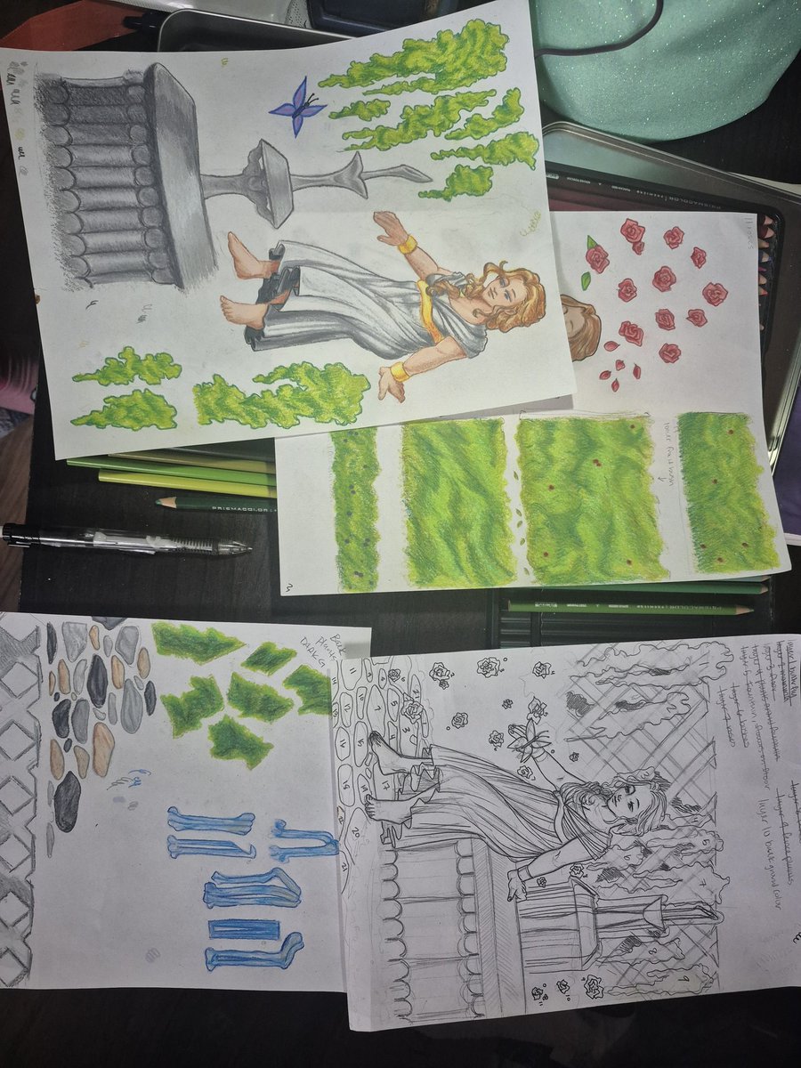 bytesized111's tweet image. B day present for my momma &amp;lt;3
Been a hot minute since ive done a full piece traditionally, v fun, v happy with how it came out