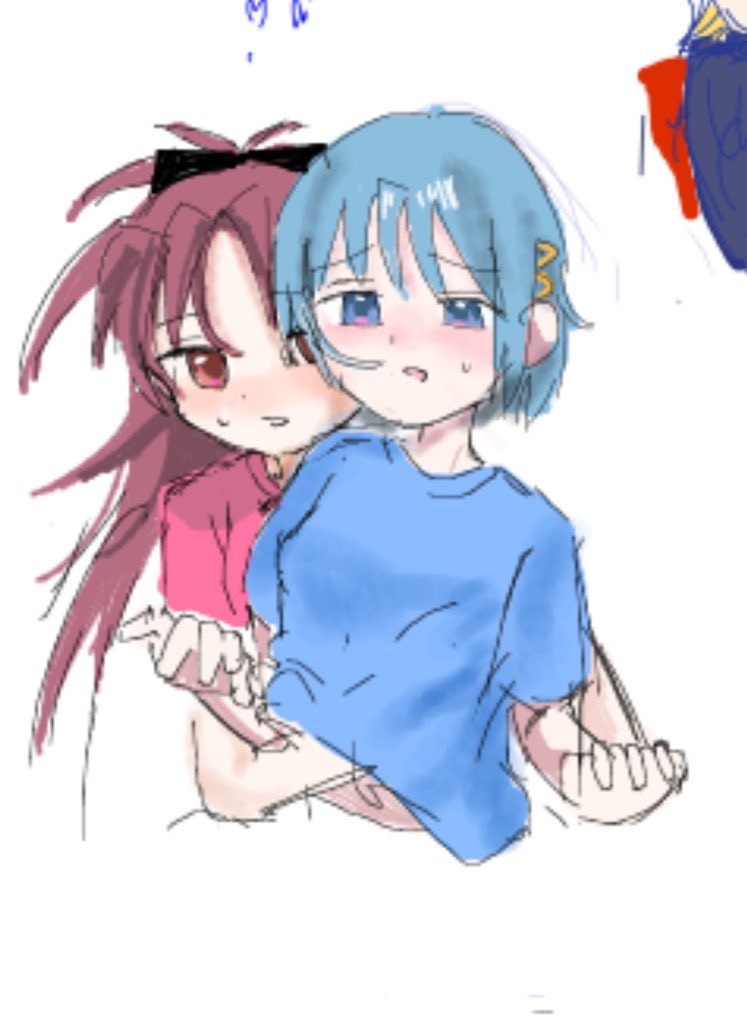 abcdefgyaako2's tweet photo. 友達と絵チャした時の杏さや https://t.co/Khg8vFM86a