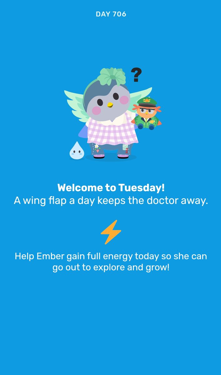 Words of wisdom from Ember:
Today is a good day to have a good day. <a href="/finchcareapp/">Finch</a>