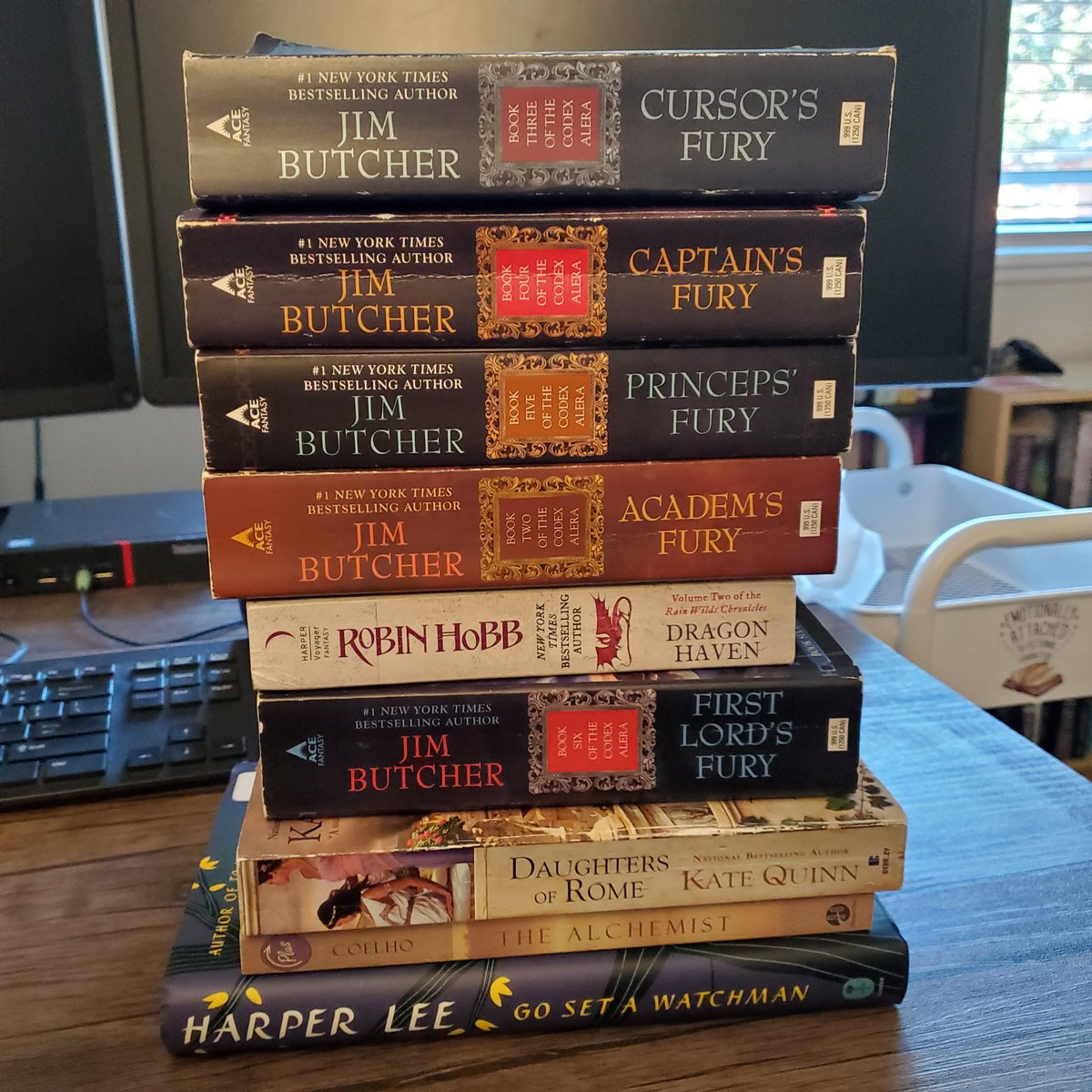 With yesterday's bookhaul from <a href="/McKaysBooks/">McKAY's</a> I now have enough books (1,002) to be considered a small private library 😱 (bookhaul here for pretty book pictures)