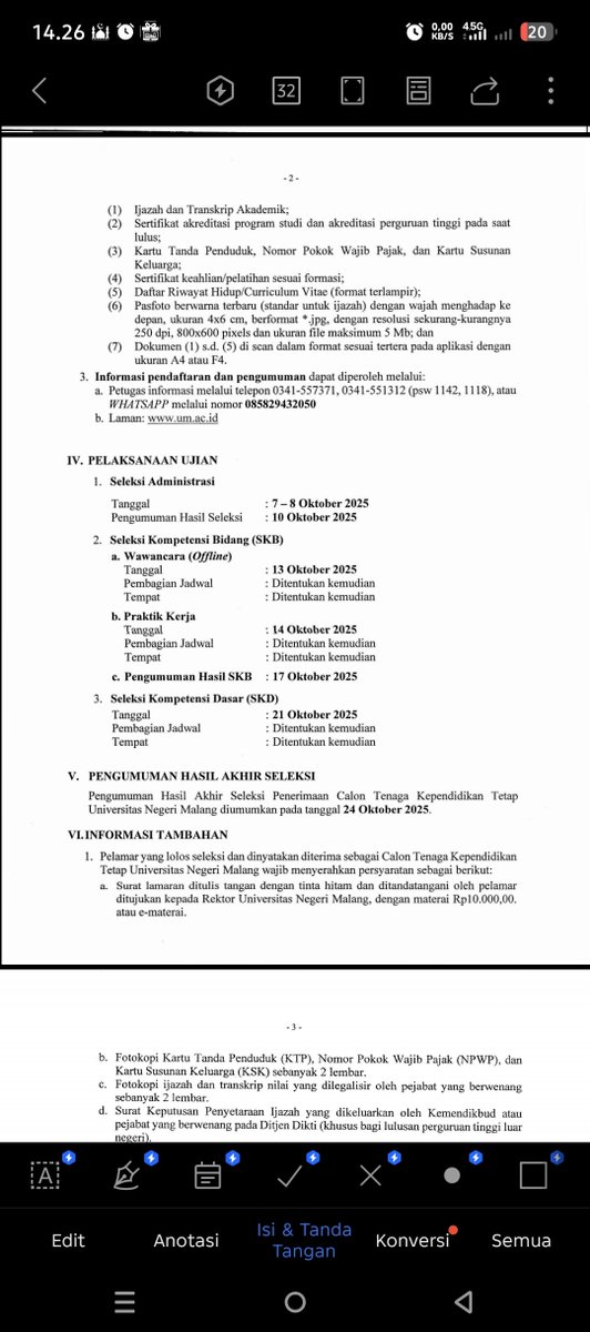 inmalangraya's tweet photo. Loker Universitas Negeri Malang 2025 https://t.co/Et5u3ukNVN