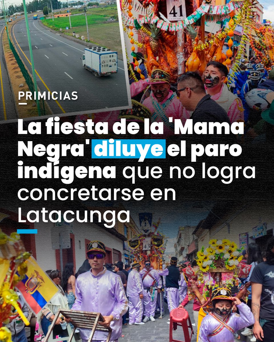 Primicias's tweet photo. En el segundo día del paro nacional convocado por la Conaie, Latacunga, capital de Cotopaxi, no se ha convertido en el epicentro de la protesta como proyectaron los dirigentes indígenas. https://t.co/T6wyIwmYLl https://t.co/1skc3MzioG