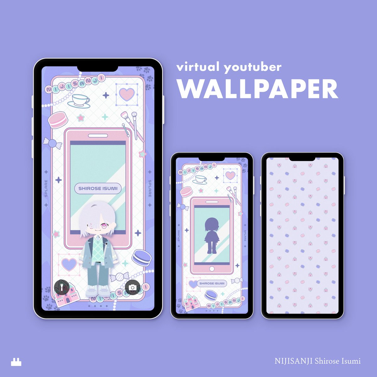 Vtuberスマホ壁紙】 NIJISANJI 城瀬いすみ🏰🍬 イメージスマホ壁紙 ...
