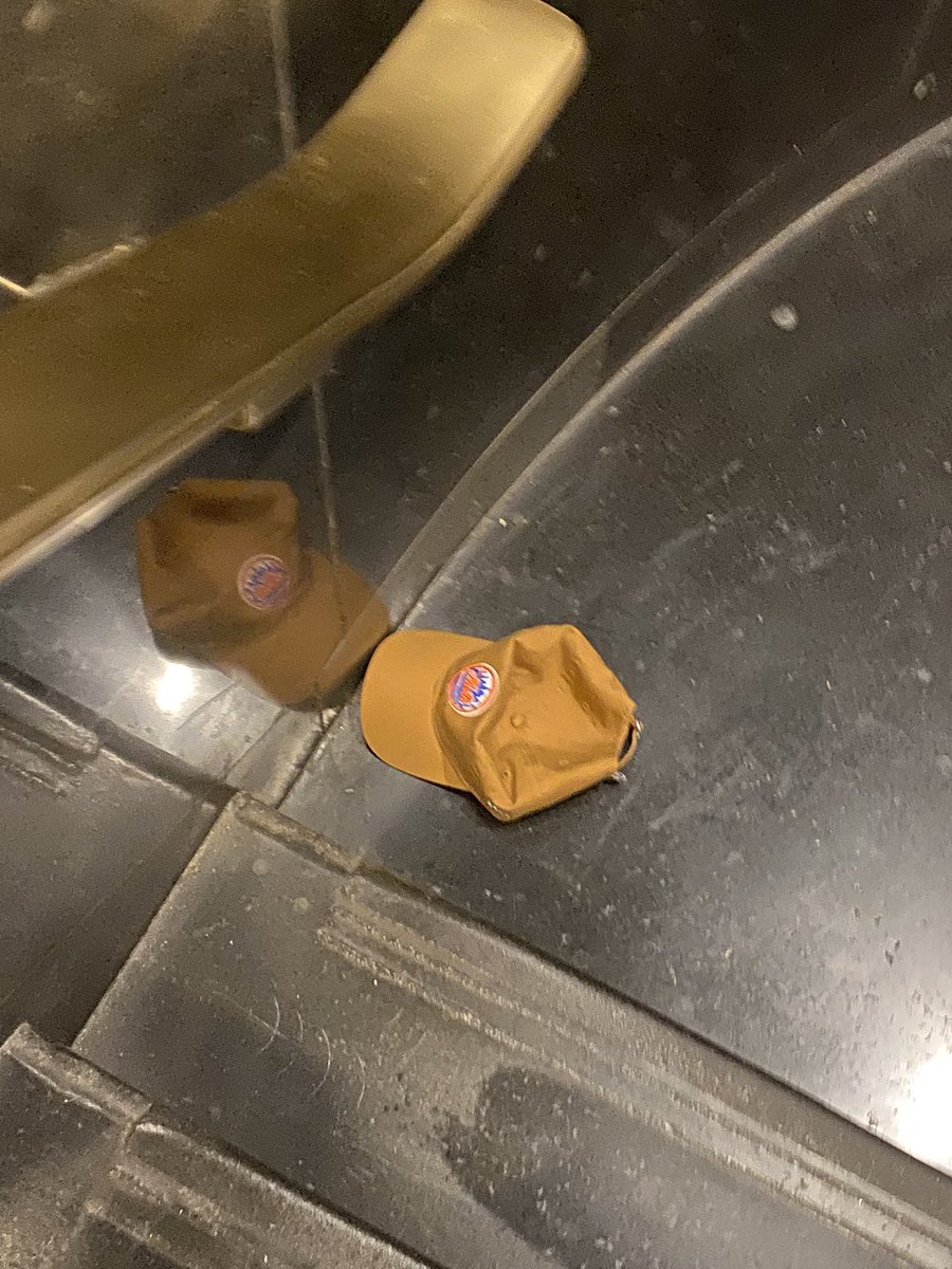 MHause's tweet image. Mets hat abandoned at the bottom of a 30 rock stairwell. 

Seemed fitting for my Mets fan friends.