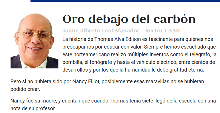 "Oro debajo del carbón" es mi última columna en <a href="/Diarioccidente/">Diario Occidente</a> en la que, a partir de la apasionante historia de Thomas Ava Edinson, reflexiono en la importancia de valorar los talentos que, a primera vista, no vemos en los otros
occidente.co/opinion/column…