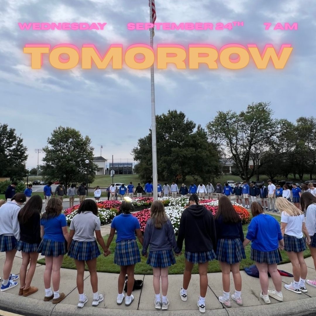 SeeYouAtThePole's tweet photo. Tomorrow’s the day! Meet at your school's flagpole at 7 AM for a time of prayer. See you there! #syatp https://t.co/gzUnkkkPvO