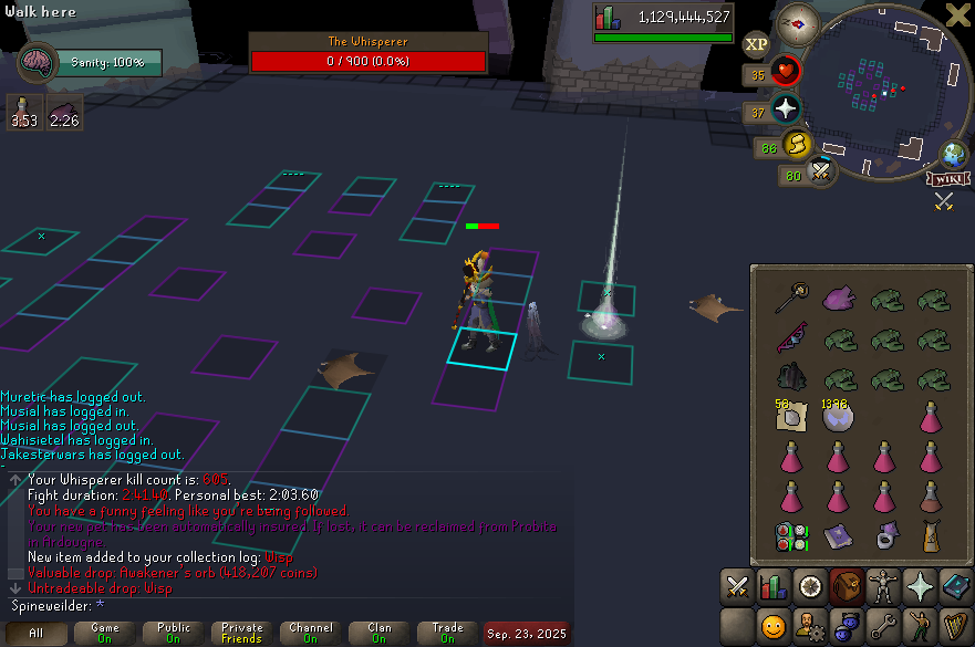 Pet #28 at 605 kills!