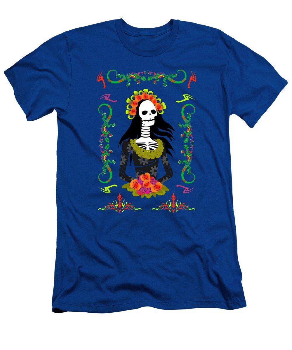 Novia De Los Muertos T-Shirt by Gravityx9 Designs * Calavera Sugar Skull Novia for Dia De Los Muertos * Several tee shirt colors, styles and sizes for adults and kids! *  buff.ly/nAqZ9ux