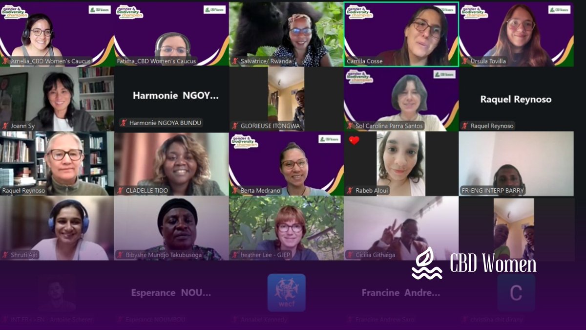 cbd_wc's tweet image. 📣 Peer-to-Peer CBD WC Training | Session 3 Recap
During session 3, we explored #SBSTTA27 items 7–10: Risk Assessment, Invasive Species, Biodiversity & Agriculture, and Biodiversity & Health.
Experts and global participants shared insights & mapped women-led solutions 🌍