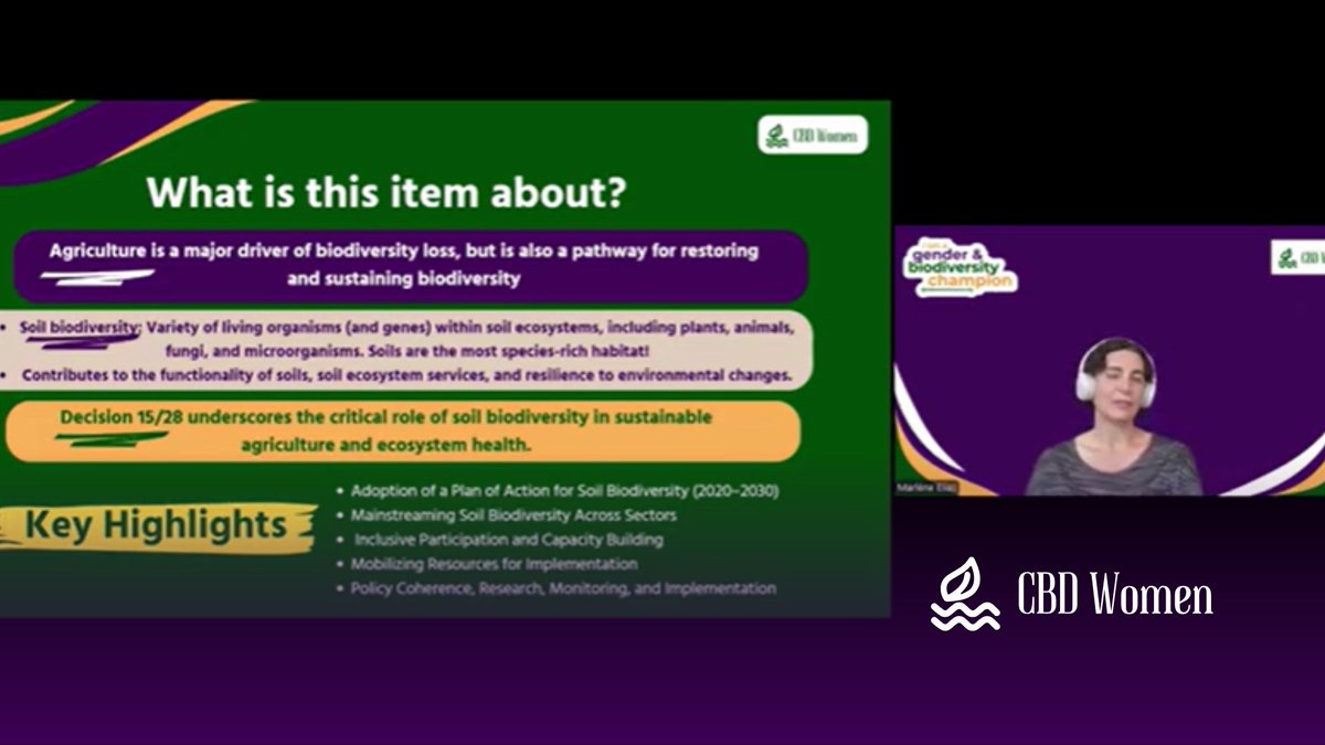 cbd_wc's tweet image. 📣 Peer-to-Peer CBD WC Training | Session 3 Recap
During session 3, we explored #SBSTTA27 items 7–10: Risk Assessment, Invasive Species, Biodiversity & Agriculture, and Biodiversity & Health.
Experts and global participants shared insights & mapped women-led solutions 🌍