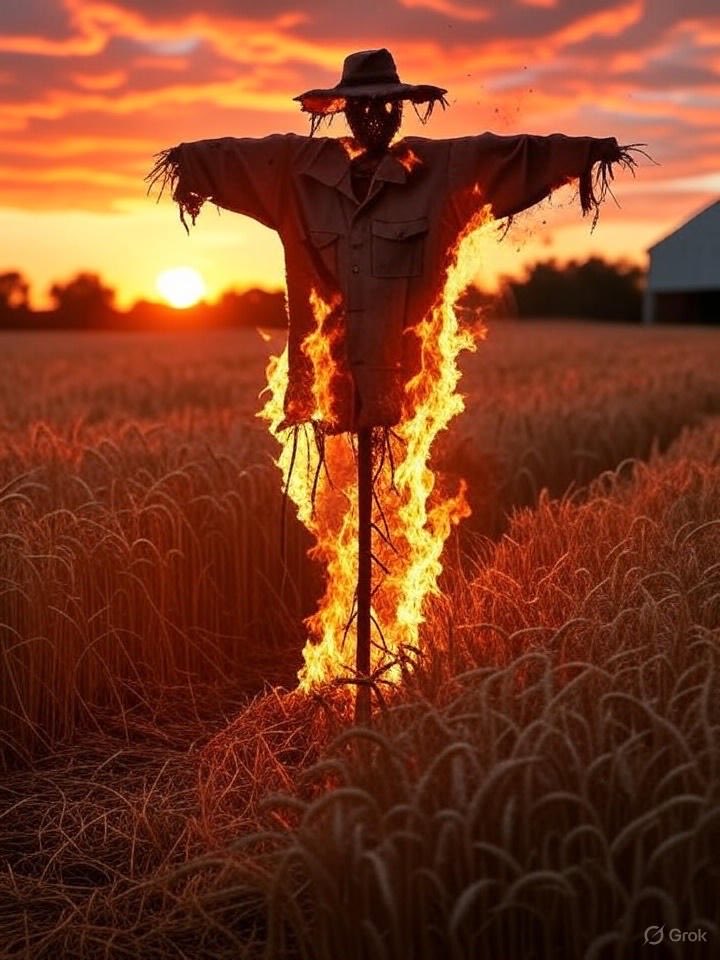 نیروهای مسلح جمهوری اسلامی : مترسک آتش گرفته نباشید. وظیفه شما حفظ خاک مقدس ایران و جان ‌و مال مردم ایران است. خامنه ای همه شما را به  آتش میکشد چون اربابش به او فرمان داده که شما را فدا کند و نگران لحظه آخر نباشد. قول دادند فراریش بدهند. به او ‌و جمهوری اسلامی آتش گرفته اش