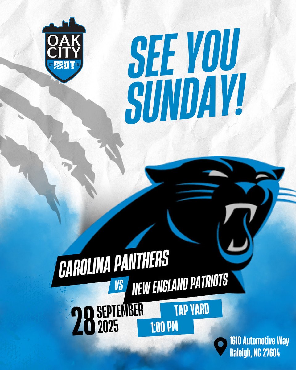 Proud to announce our new meeting spot for games this year! Thank you <a href="/tapyardraleigh/">Tap Yard Raleigh</a> for partnering with us to be the new host for game watches this season.

See you on Sunday !