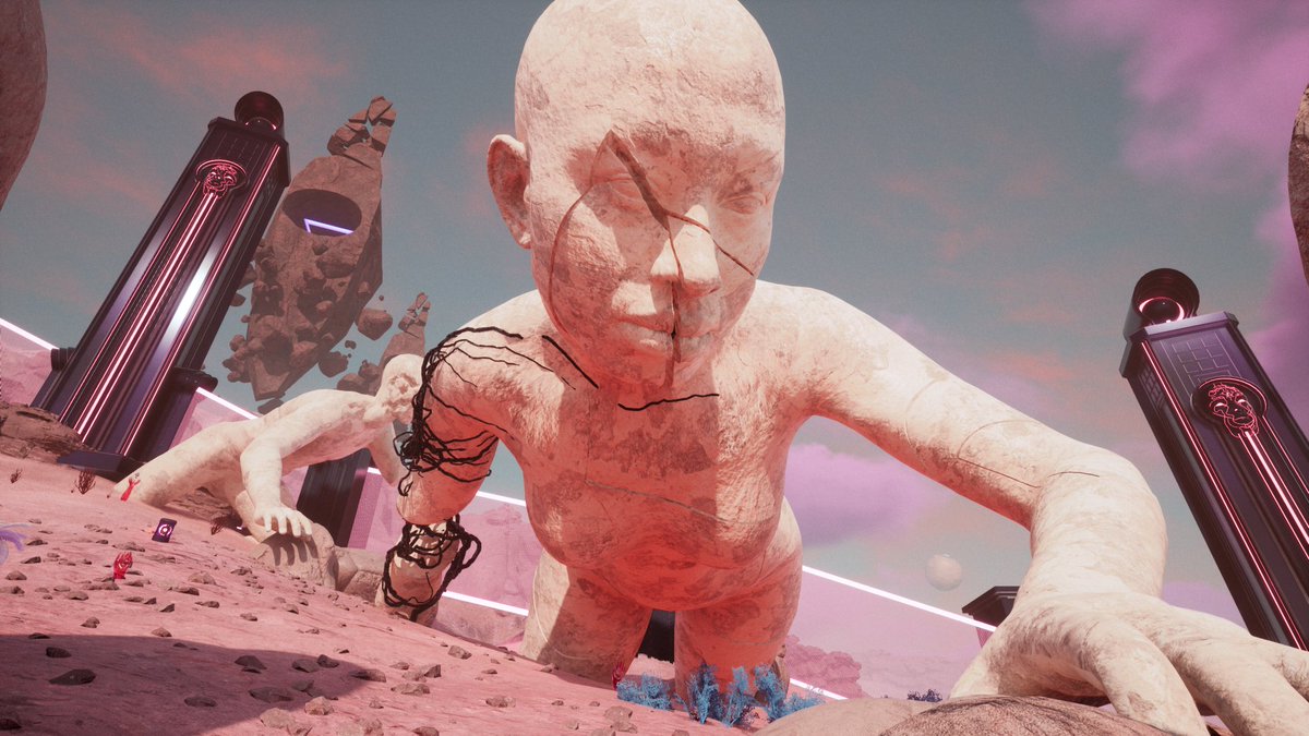 LowLifeForms's tweet image. I wonder if there will be a mod card that wakes these statues up as bosses?
