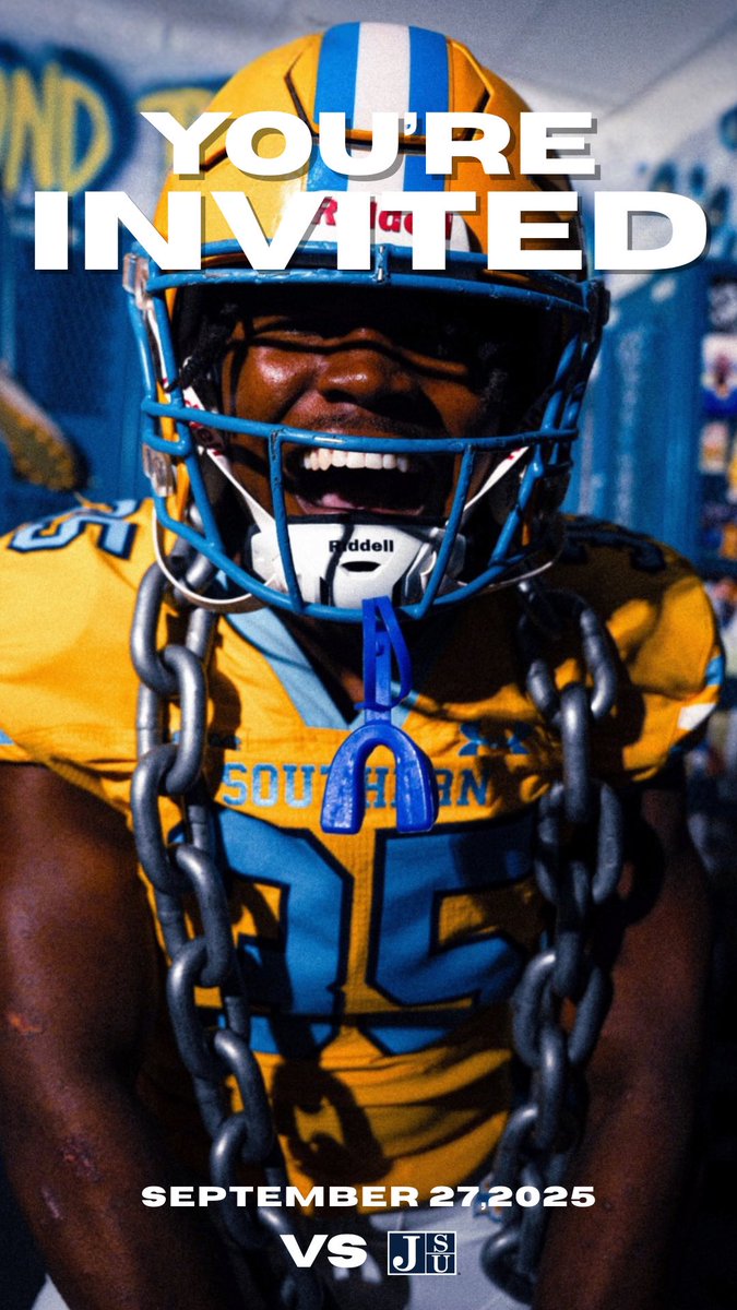 I will be at Southern University this Saturday vs Jackson State! Thanks for the invite 💙💛<a href="/coacher9/">Coach Darnell lee</a>
