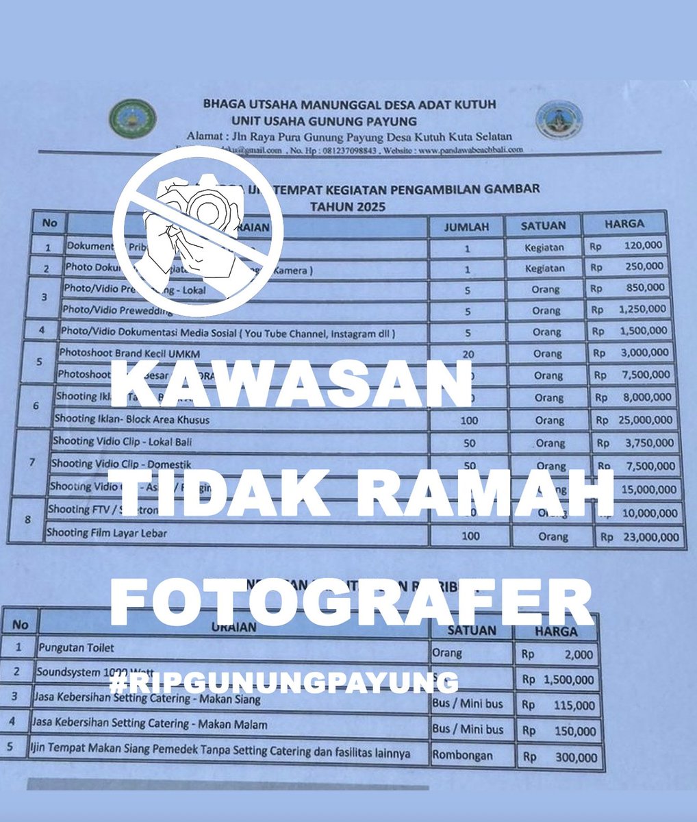 padahal spot2 seperti pantai Gunung Payung dan sejenisnya ini jadi terkenal gara-gara fotografer 🤣