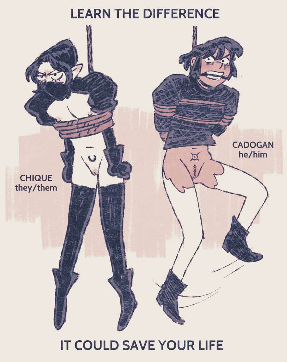 just poking fun at how many times i've seen these two get mixed up in the last couple weeks. i totally get it, they occupy the same evolutionary niche (put upon pussy in Situations) but they're different!!!

anyway who you fingerblasting