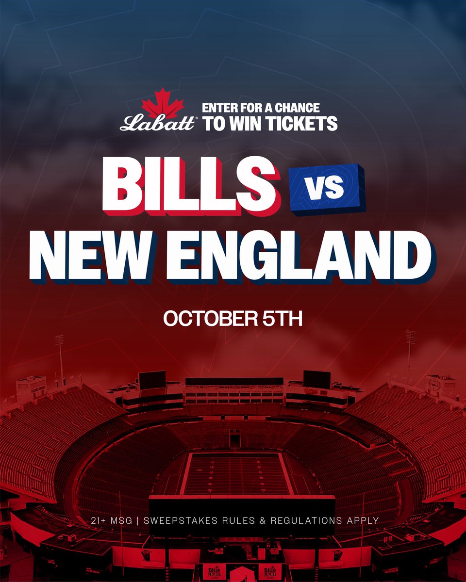 LabattUSA's tweet photo. last pats game in highmark because they aren’t going to make the playoffs. Like, follow, and comment to be there. Full rules at link in bio. https://t.co/QoksA4nuzJ