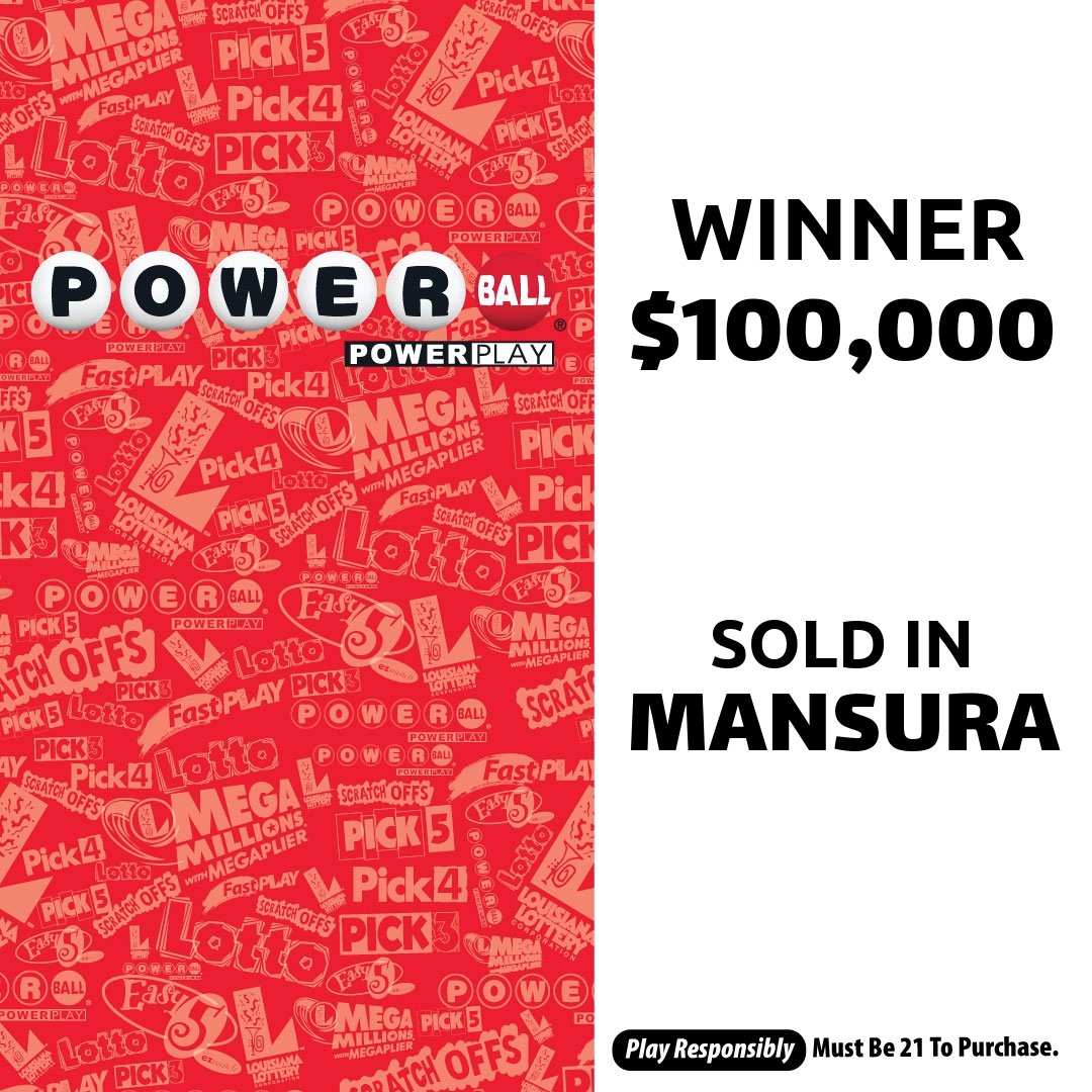 Congrats to Murphy USA #7045 on Hwy 1 in #Mansura! 👏

They sold $100,000 in winning #Powerball tickets for last Wednesday’s drawing! 🥳

👉 brnw.ch/21wW2dV