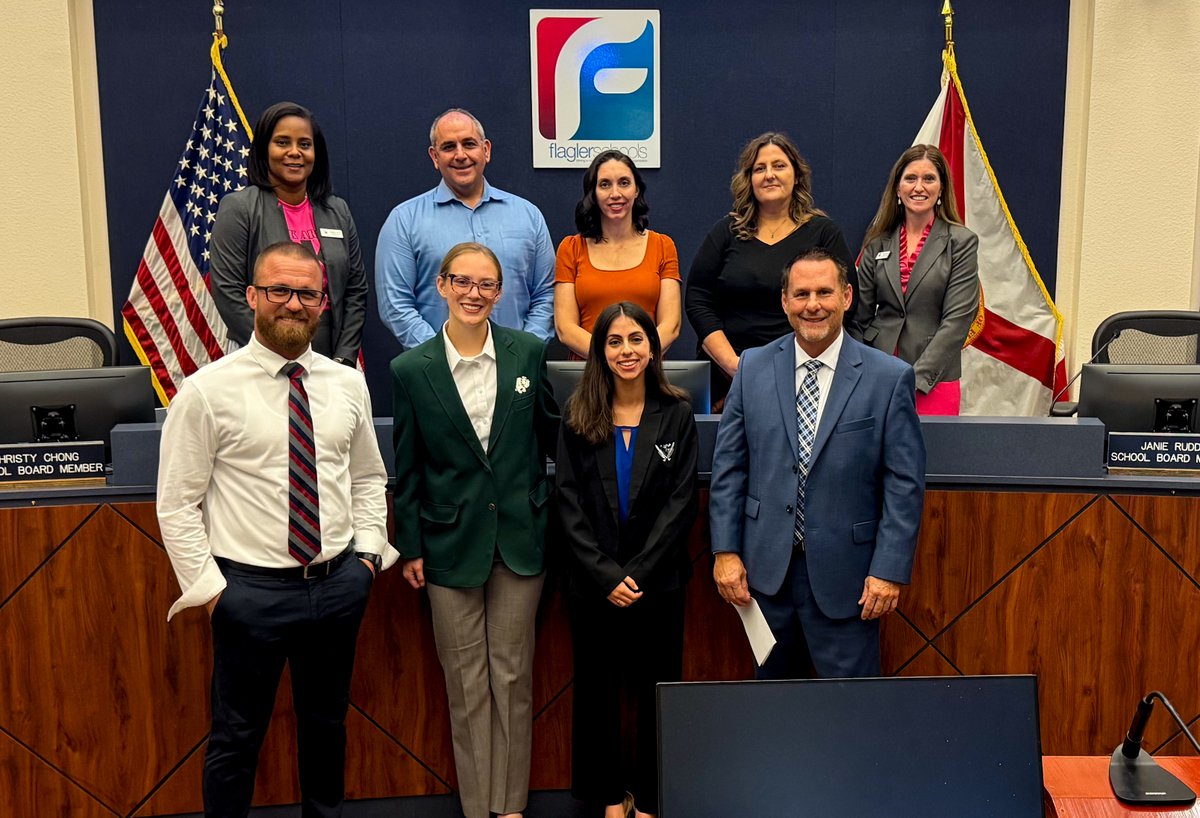 Welcome to our new Flagler Schools Student School Board Members Olivia Delgado from FPC and Ava Muldoon from Matanzas. They will serve on the Flagler Schools - School Board throughout the 2025-26 school year. Congratulations to these future leaders!