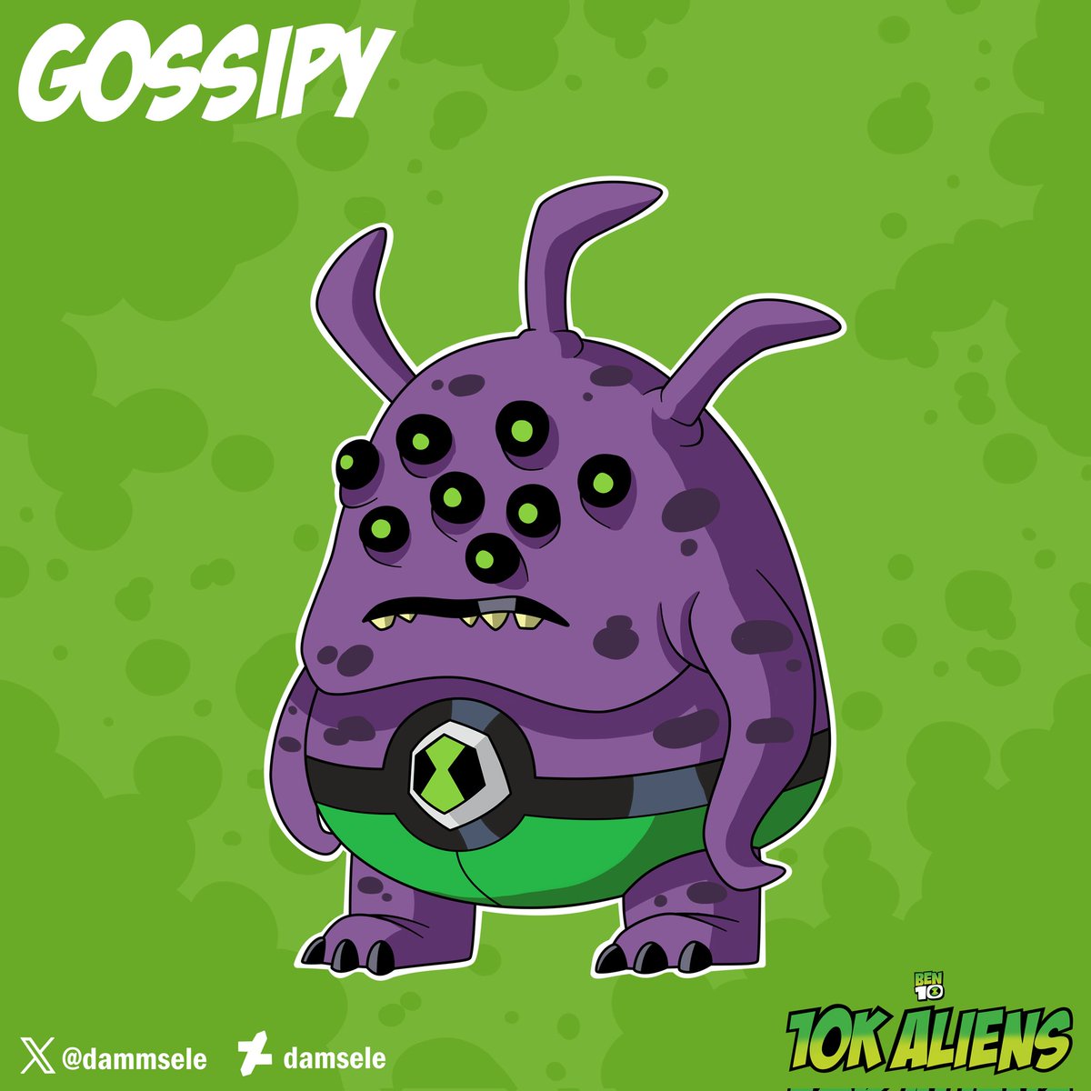 283 Gossipy Especie: Hekatoscopas Planeta: Atrocious XI #Ben10 #Ben10Art  #Ben10fanart #ReviveBen10 #10Kaliens, image size:1200x1200