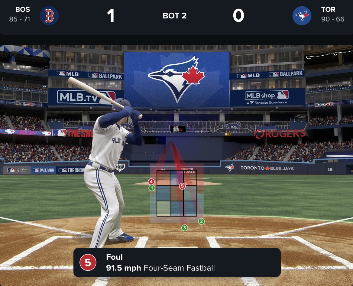 Pitch 4 was a called strike.
Going to be a long night for the Blue Jays if the strike zone stays this inconsistent. 
#LightsUpLetsGo