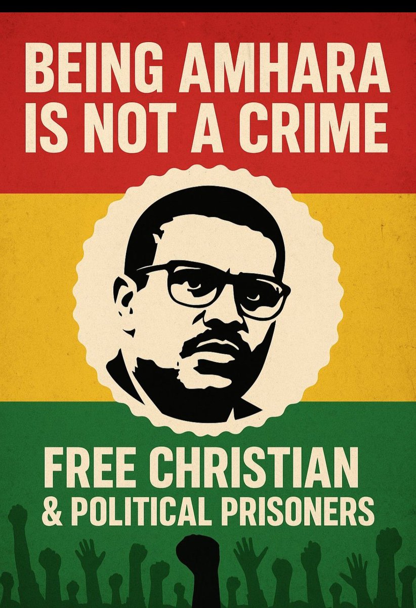 Ethel1621's tweet image. 🚨 Being Amhara is NOT a crime. 🚨
Stand for justice, stand for freedom. ✊
Free Christian Tadele &amp;amp; all political prisoners now!

#FreeChristianTadele #SaveChristianTadele #HumanRights

@CriticalCareNow @StateDept @UN_HRC @amnesty @hrw @Reuters
@SecBlinken @ocaorg @CPJAfrica
