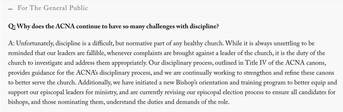 AcnaTruth's tweet image. ACNA, if you have to ask... maybe it's because you've made a mockery of the disciplinary process? Because Foley Beach screwed up Stewart Ruch's investigation and Steve Wood continues to mess up the trial? It starts at the top.
#Anglican #Gafcon #ACNAToo #Gafcon23