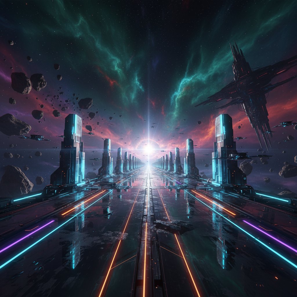 PromptSin's tweet image. Explore the future of space travel! 🚀✨ Join us and reach for the stars! #SpaceOdyssey #FuturisticVibes