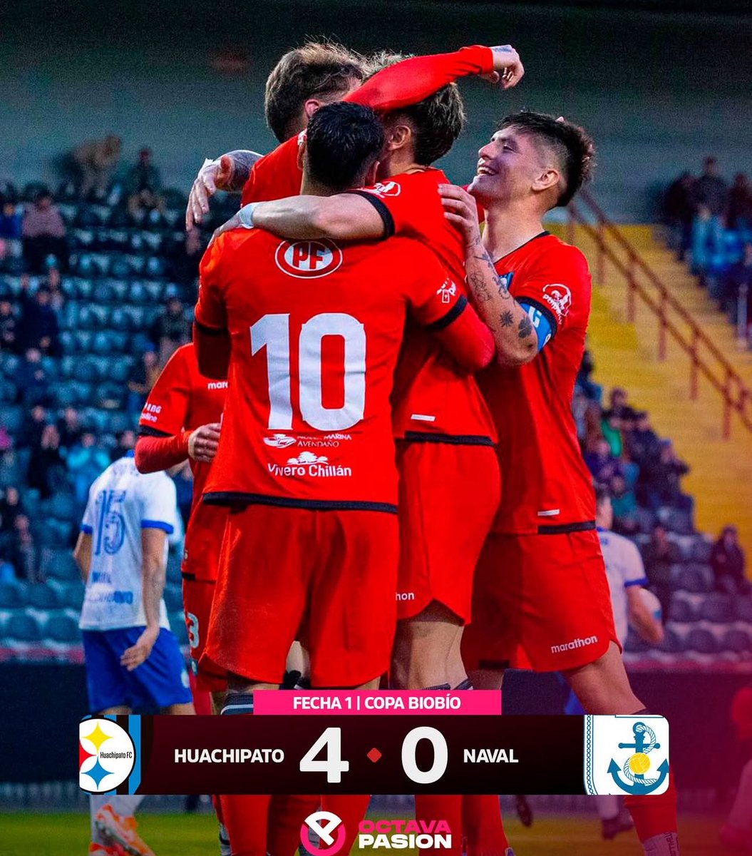 octavapasion's tweet image. El clásico se lo queda Huachipato 🔵⚫️

Los Acereros golearon a Naval de Talcahuano en el debut de esta Copa Biobío. Las anotaciones fueron obra de Renzo Malanca, Claudio Torres, Luciano Arriagada y Ezequiel Morales ⚽️

📺 Sigue toda la copa por @laliga2d 

📷: @huachipato