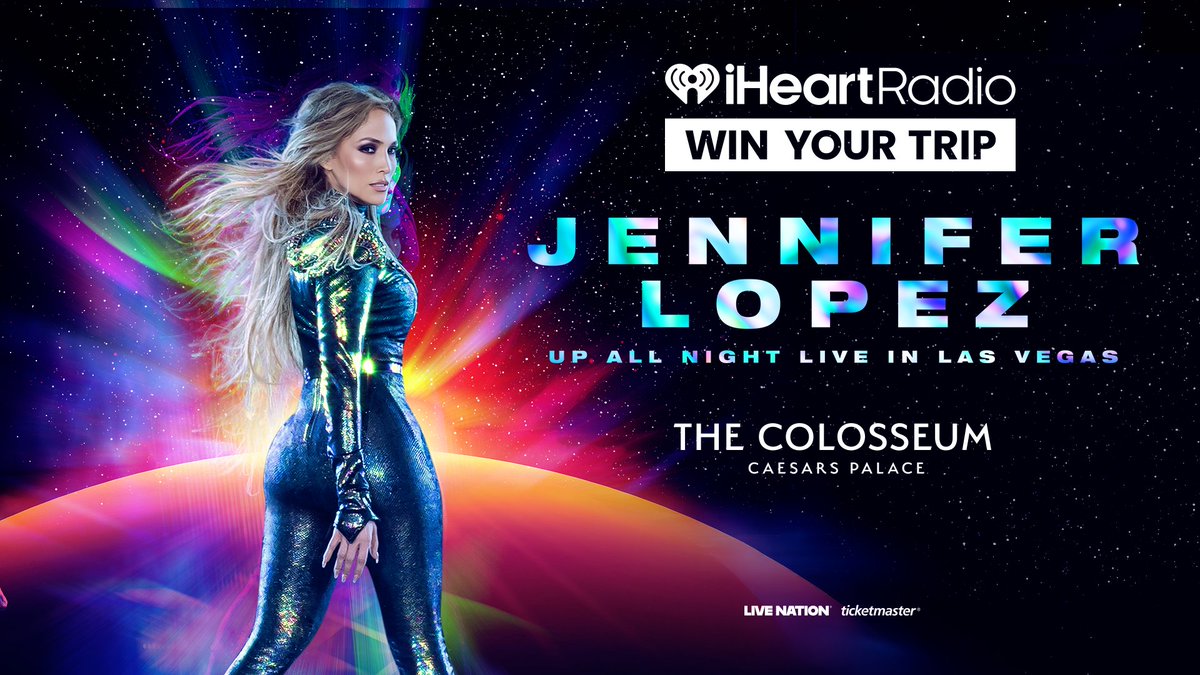 .<a href="/JLo/">jlo</a> is turning Vegas UP 🔥 Win your getaway + a signed poster &amp; score 20 bonus entries when you listen to Jennifer Lopez Radio!

Listen to enter: ihr.fm/JLOihrcontest