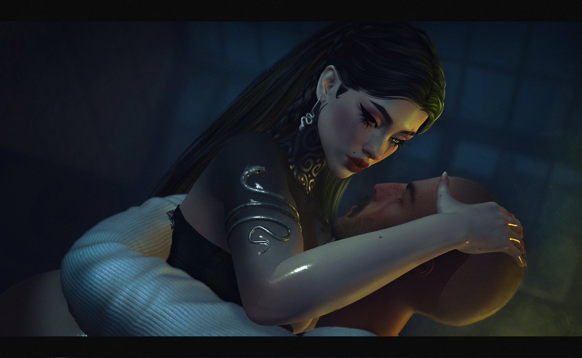 Eye Contact
~
Featuring the beautiful Serpent Cuff by MILKBATH @ Engine Room now. Full creds in the alt-txt. 🐍