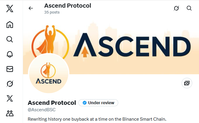 AscendBSC's tweet photo. BLUE CHECK UNDER REVIEW 
#ASCEND IS LOADING! https://t.co/8AjAMptLNY