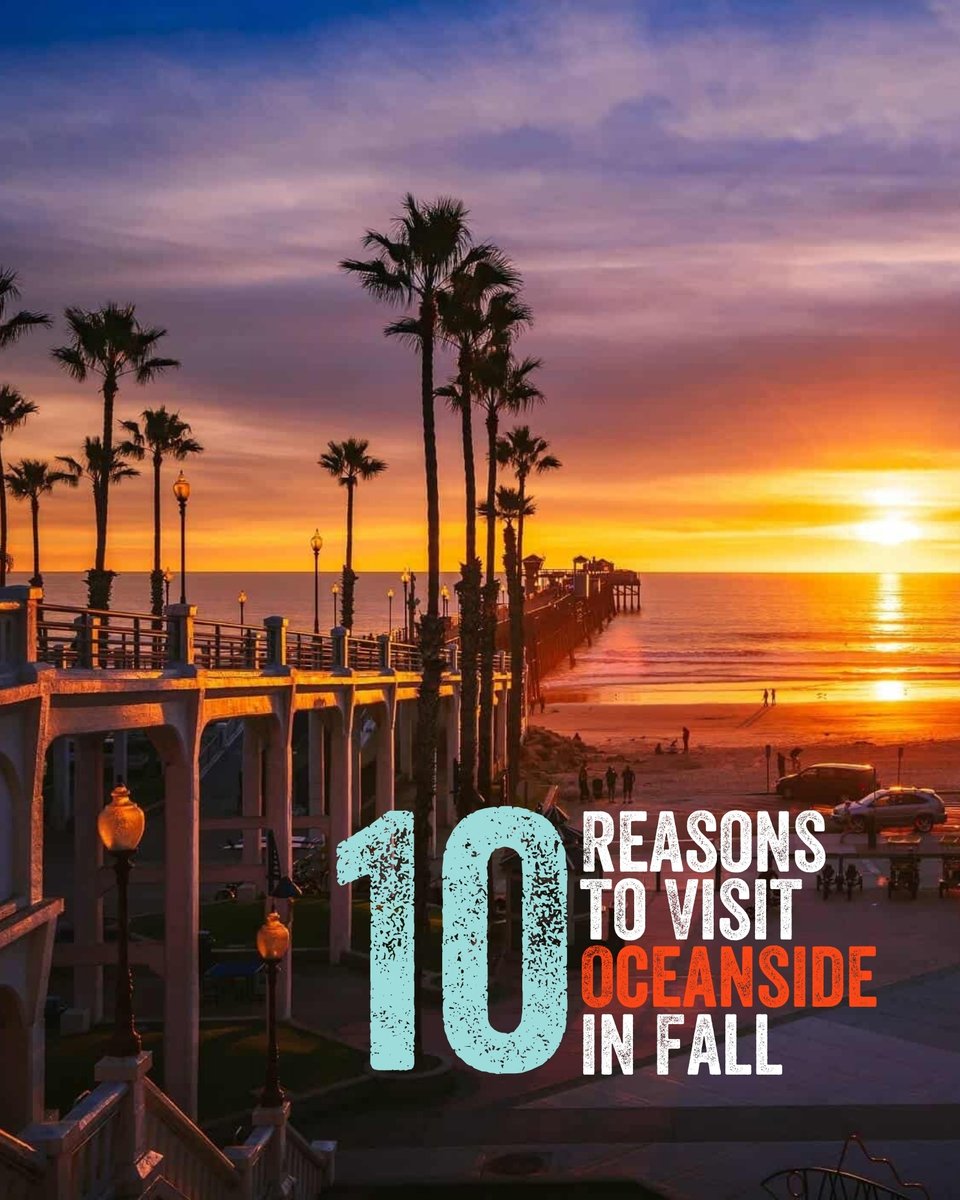 This list doesn’t stop at 10… but it’s a good start! 🌅 Click the link get the full scoop on 10 Reasons to Visit Oceanside this season! 🌊
🔗 visitoceanside.org/blog/10-reason…